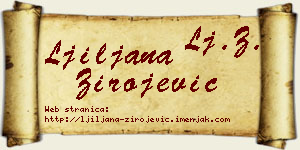 Ljiljana Zirojević vizit kartica